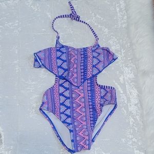 NWOT Tommy Bahamas Cutout Girls One Piece Swimsuit